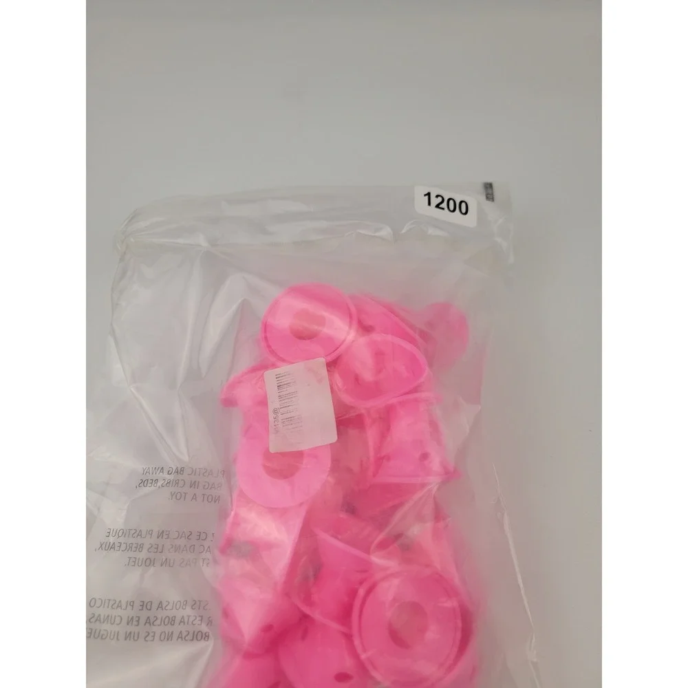 Pink Silicone Heatless Hair Curlers Mushroom Soft Rollers Bulk Set DIY Styling
